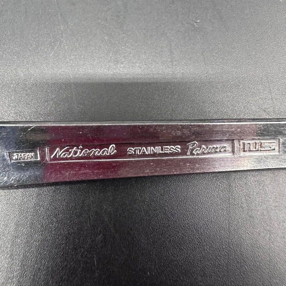 Vtg Tablespoons National Stainless Parma Japan Floral Mid Century Rose Floral - Picture 5 of 10